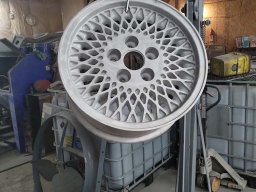 Gold rim blasted